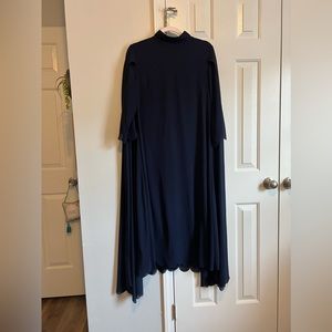 Dainty Jewells Caped Evening Dress